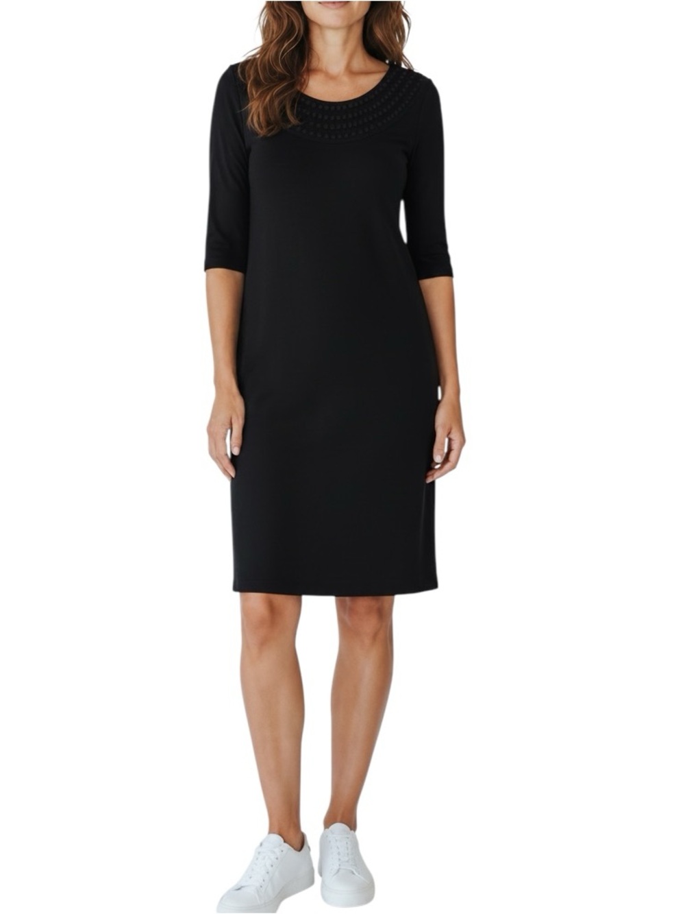 Tommy Bahama embroidered scoop neck 3/4 sleeve dress size S like new condition
